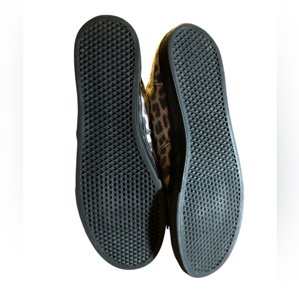 Vans Women's Black and Cream Leopard Sneakers - Picture 6 of 6